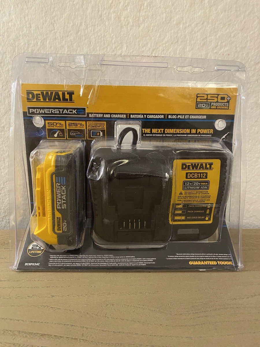 DEWALT DCBP034C Battery & Charger Kit - Yellow