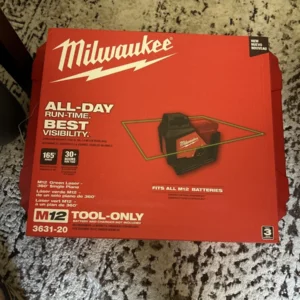 Milwaukee M12 Green Laser Tool - Red (3624-20)