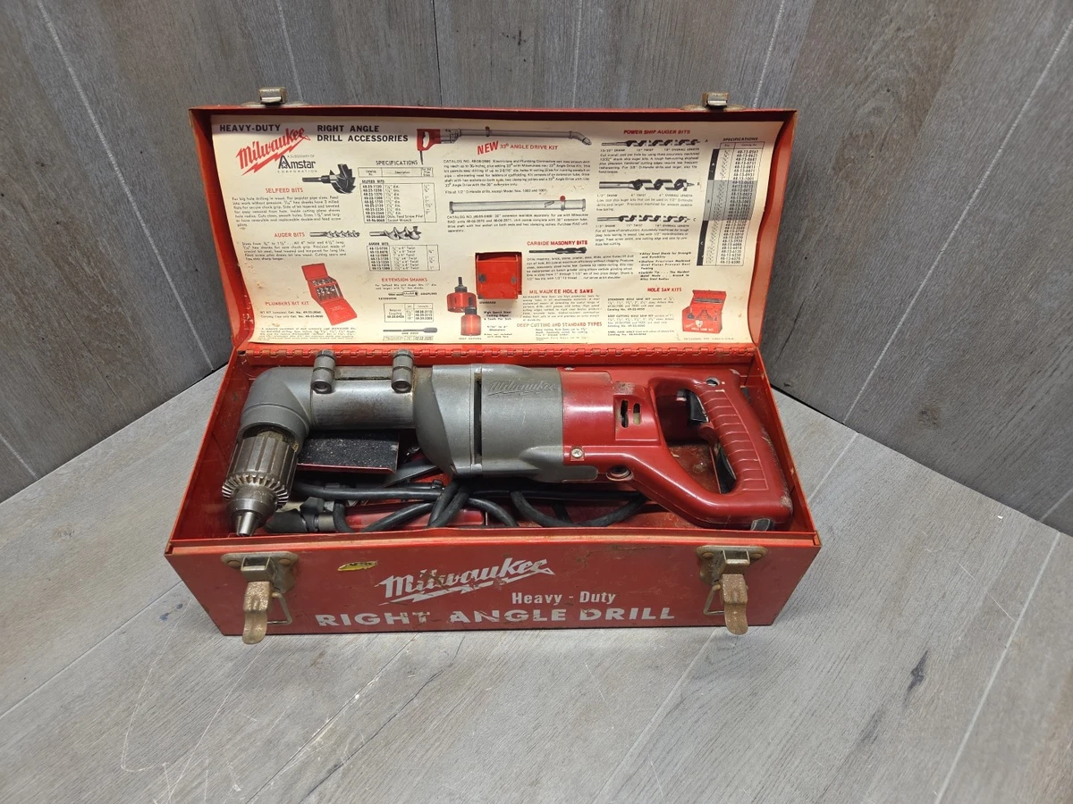 Milwaukee 1101-1 Heavy Duty Right Angle Drill Made in the USA