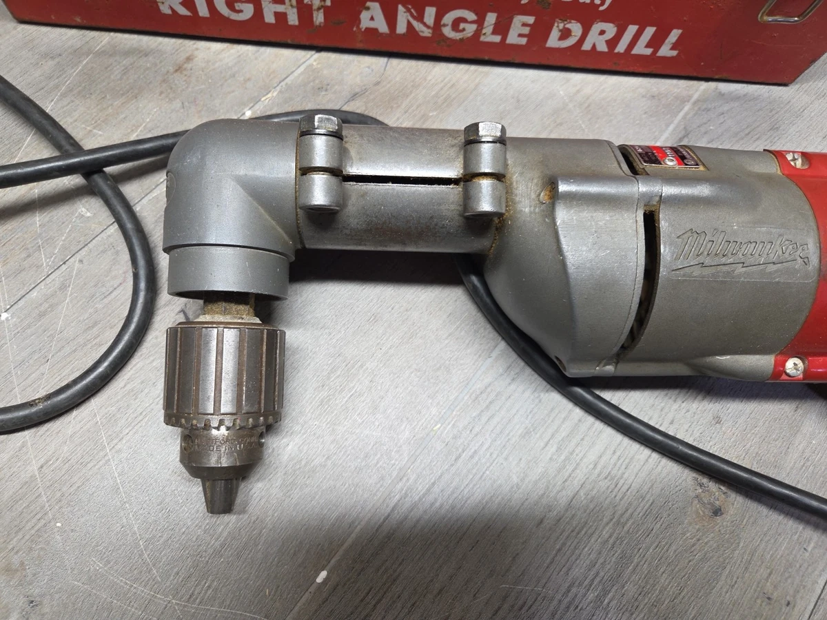 Milwaukee 1101-1 Heavy Duty Right Angle Drill Made in the USA - Image 3