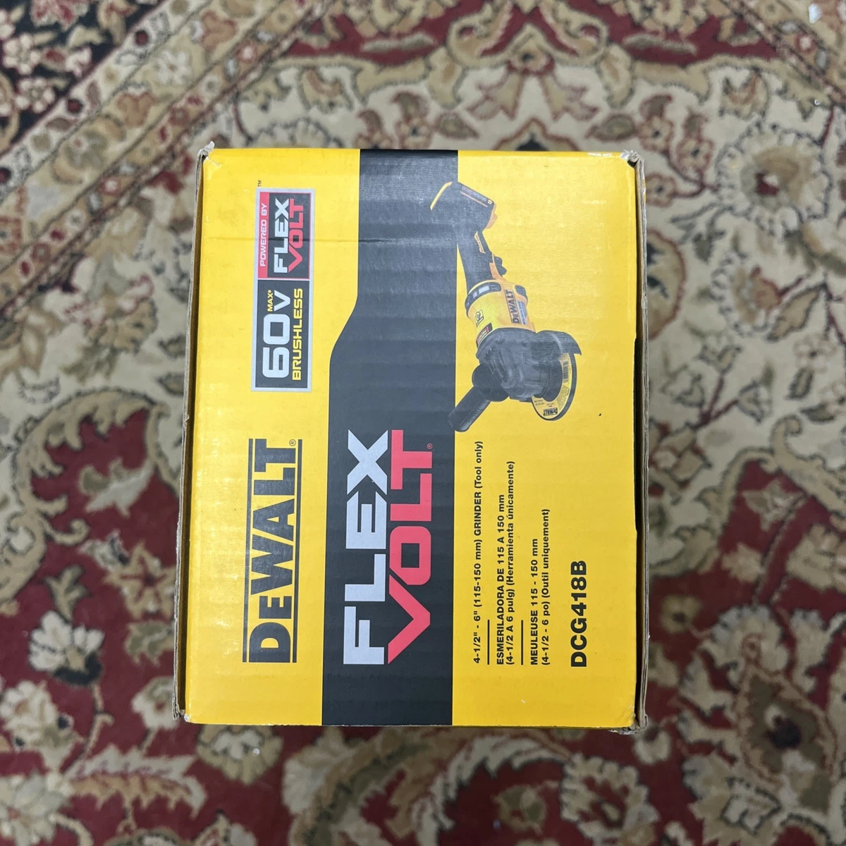 DeWalt DCG418B FLEXVOLT 60V MAX Brushless 4-1/2"-6" Cordless Grinder (Tool Only) - Image 4