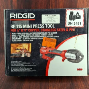 RIDGID Cordless Press Tool Kit with 1/2" - 3/4" ProPress Jaws - Red (72553)